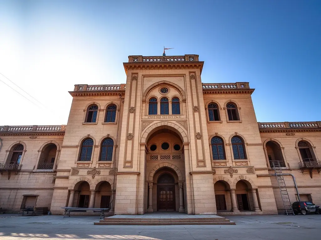 A captivating image of the Darul Aman Palace in Kabul, highlighting its grand architecture, historical importance, and ongoing restoration efforts, symbolizing Afghanistan's resilience and future aspirations.