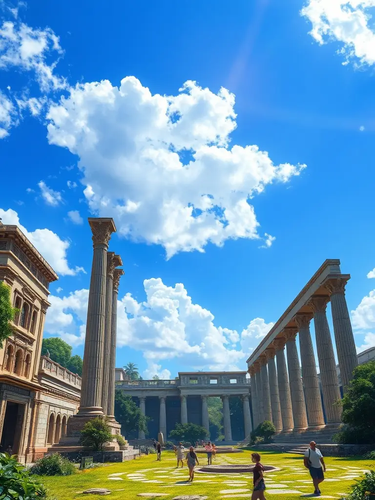 A vibrant image showcasing the Hadda archaeological site in Jalalabad, with ancient stupas and intricate carvings under a clear blue sky, capturing the historical significance and cultural richness of the region.